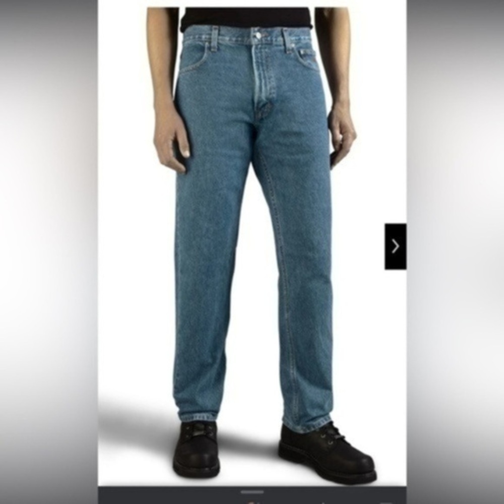 Harley-Davidson men’s original relaxed jeans - blue denim size 40x32 grunge y2k